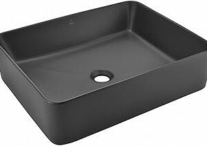 "Jaquar Continental Table Top Basin – Stylish oval ceramic bathroom sink with high-gloss white finish for modern vanities"