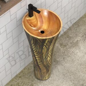 Hindware Adore Under Counter Basin - Wooden Finish
